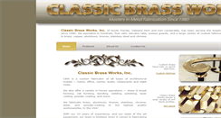 Desktop Screenshot of classicbrassworks.com